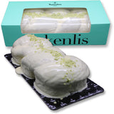 Load image into Gallery viewer, Terkenlis Tsoureki filled with pistachio cream and white coating (brioche) 750g